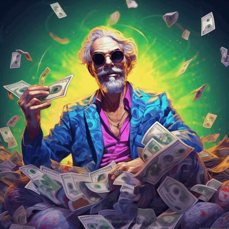 Chaim_pop_guru_wearing_shades_and_with_sacks_of_money_around_gi_ef12f217-cdf6-42eb-ad35-a35a65cd8870