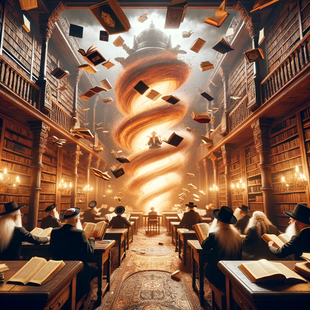 Jews studying the Idra Rabba and Idra Zuta