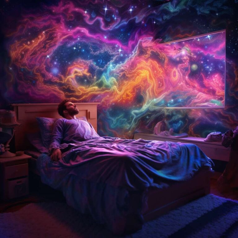 Chaim_DMT_scene_of_a_man_asleep_in_bed_doing_astral_projection