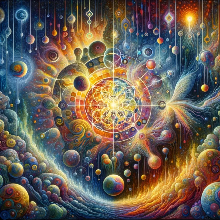 DALL·E 2024-03-26 16.27.38 - Create an alternate representation of the theme of psilocybin experiences, pushing the boundaries of the previous concepts