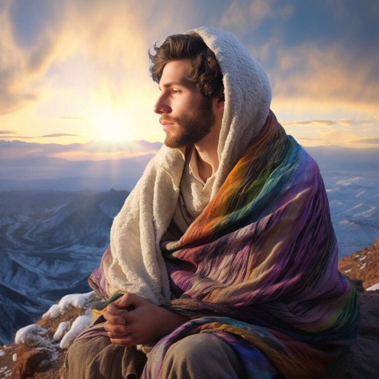 man in prayer doing the mizmorim alone