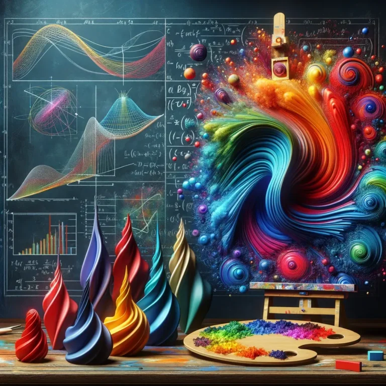 A vivid and surreal scene that illustrates the concept of variance