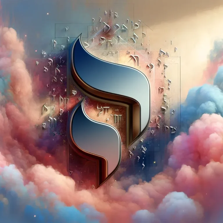 Create a vivid and artistic rendering of the Hebrew letter Yod (י), placed prominently in the center of the artwork