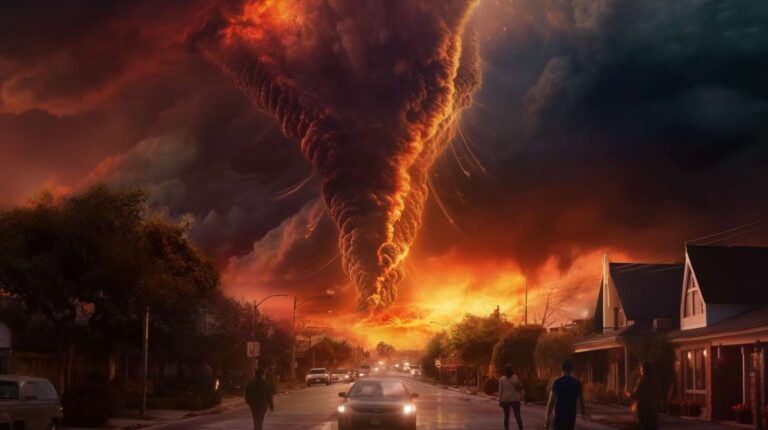 fire_tornado_raging_a_city_and_people_running_scared