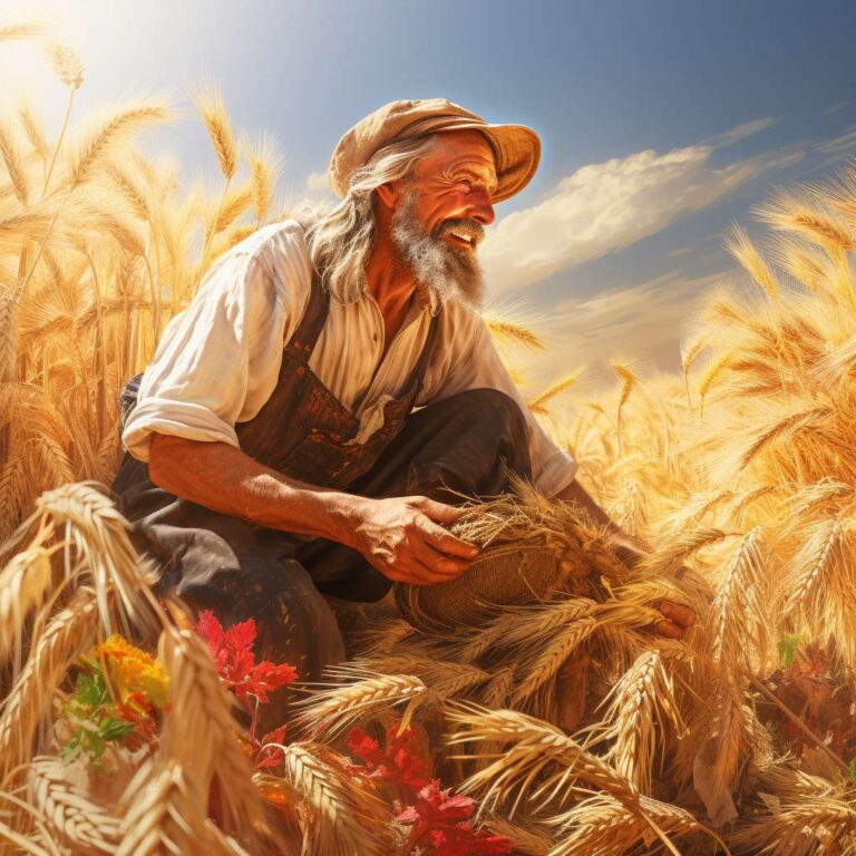 hivartei_ancient_happy_farmer_reaping_his_wheat_farm_under_a_ho_03b4d7f5-d35c-4bd1-9a76-c122ea5113a2