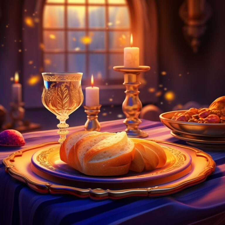 hivartei_bread_with_a_meal_with_wine_on_a_royal_table