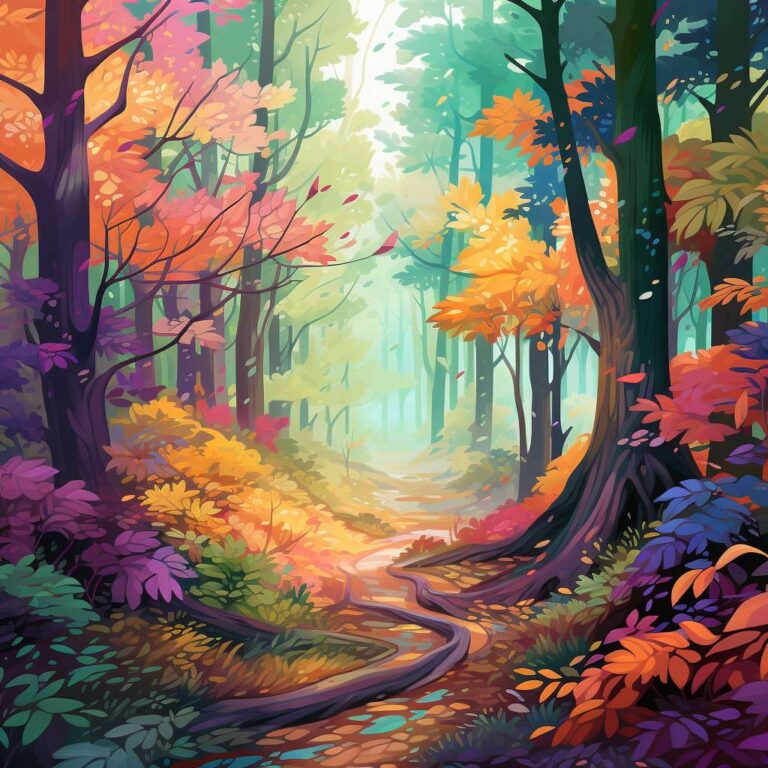 hivartei_leaves_and_trees_pattern_concept_painting